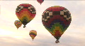 Hot Air Balloon Mass Ascension Rainbow Balloons