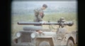 Vintage 8mm Film, Military, Soldier And 106mm Recoilless Gun On Jeep