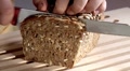 Slicing Sunflower Seed Bread
