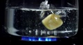 Mixed Pasta Falling Into Boiling Water