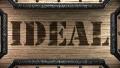 Ideal On Wooden Stamp