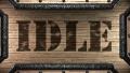 Idle On Wooden Stamp