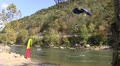Base Jumper Landing Beside The New River