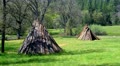 Miwok Indian Village Re-Creation Teepee Huts 1