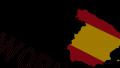 Spain Map Flag With Workforce Text Animation