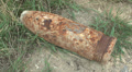 Unexploded Wwi Shell On The Somme, Picardy, France.