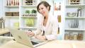 Independent Business Female Working Home Laptop News Success