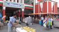 Tajikistan Bazaar, People, Entrance, Market, Soviet Style, Architecture