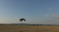 Parachutist Landing Man Field Pasture Meadow Parachute Fly Descent Outdoor Jump