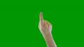Professional Male Hand Model Doing Touch Screen Gestures On A Green Screen