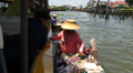 Selling Goods On A River In Bankok Thailand