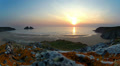 Timelapse Of A Sunset In Holywell Bay, Cornwall, Uk