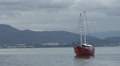 034 Florianopolis, Red Boat In Sea