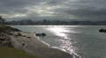 041 Florianopolis, Skyline Beira-Mar Avenue, Waterline At Sea, Sunset