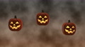 Bouncing Smiling Halloween Jack-O'-Lanterns - 4k Resolution Ultra Hd