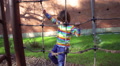 Child Playing In The Rope, Steadycam Shot, Slow Motion Shot At 240fps