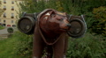 Bear Carrying Kegs Of Beer Statue