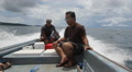Two Men On A Boat On The Micronesian Island Of Pohnpei