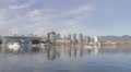 Wide Angle 30 Seconds - Vancouver Skyline Bc Place Sunny Day