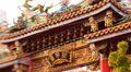 Tilt Shift Time Lapse Of Chinese Temple In Yokohama Chinatown In Japan -Close Up