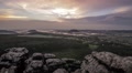 Wide Landscape Timelapse Shot With Clouds Sandstone Rocks And A Forest 30