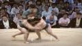 8mm Vintage Style Sumo Wrestling In Tokyo Japan Stock Video