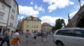 Tourists Heading To Na Kampe Street From U Luzickeho Street, Prague