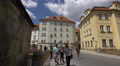 Tourists Walking On Na Kampe Street, Prague