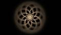 Golden Brown Ornamental Round Pattern, Mandala, Festive Background