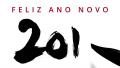 Happy New Year 2016 In Portuguese - Writing Calligraphy With A Brush Chinese Ink