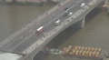 Heavy Traffic Car London Bridge Goods Ship Sail Thames River Commuter Travel