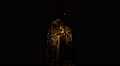 Top Of Drilling Rig In Night