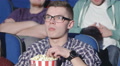 Man Shows A Gesture Of Shh In The Cinema