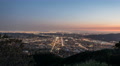 Los Angeles And Glendale California Night Hilltop Time Lapse