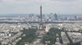 City Of Paris Panoramic Shot To Eiffel Tower Monument, 60fps