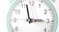 Crop View Of Face Analog Clock At Couple Minutes To Three O'clock