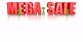 Mega Sale Shiny Red 3d Animation With Green Jumping Characters