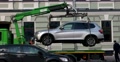 The Tow Truck Plunges Incorrectly Parked Car, Moscow, City Сenter