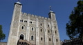 Great Britain England City Of London The White Tower Against Blue Sky