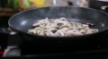 Mushrooms Stir-Fried In A Pan