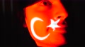 4k Turkish Flag Projection Over Man Face