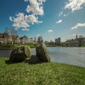 Motorized Timelapse Of The Trinity Hill In Minsk With Svisloch River, Belarus.