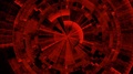 Abstract Rotating Centric Strong Red Colored Circles