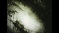 United States: 1940s: Star Formations In Space. Rocket Launching. Animation