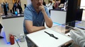 Customer Trying Samsung Gear S3 Smart Watch