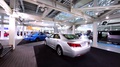 Toyota Crown Athlete, A Full-Size Luxury Sedan. Toyota Mega Web In Tokyo, Japan