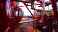 View Of Moving Cabins Of Daikanransha, A Tall Ferris Wheel In Tokyo, Japan