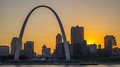 St Louis Sunset Time Lapse With River And Arch 4k 1080p