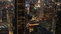 Los Angeles Downtown Financial District Skyscrapers Sunset To Night Time Lapse R
