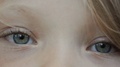 Close-Up Of A Young Blonde Girl. Eyes Of A Girl